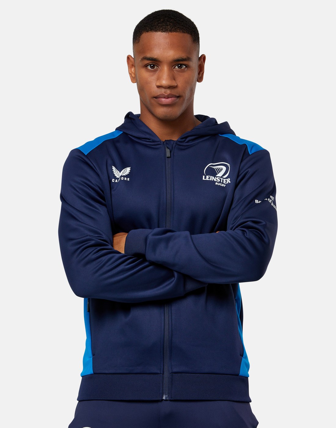 CASTORE LEINSTER ZIP THROUGH HOODY MEN'S - PEACOAT/ IMPERIAL BLUE