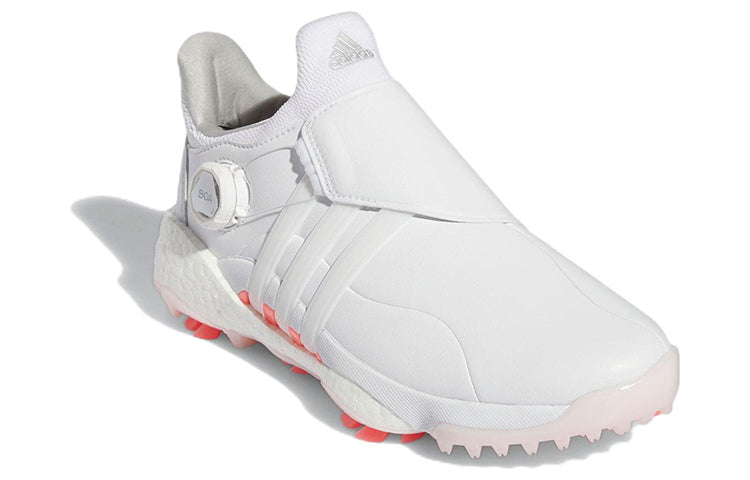 ADIDAS WOMENS TOUR360 22 BOA GOLF SHOES - WHITE/PINK