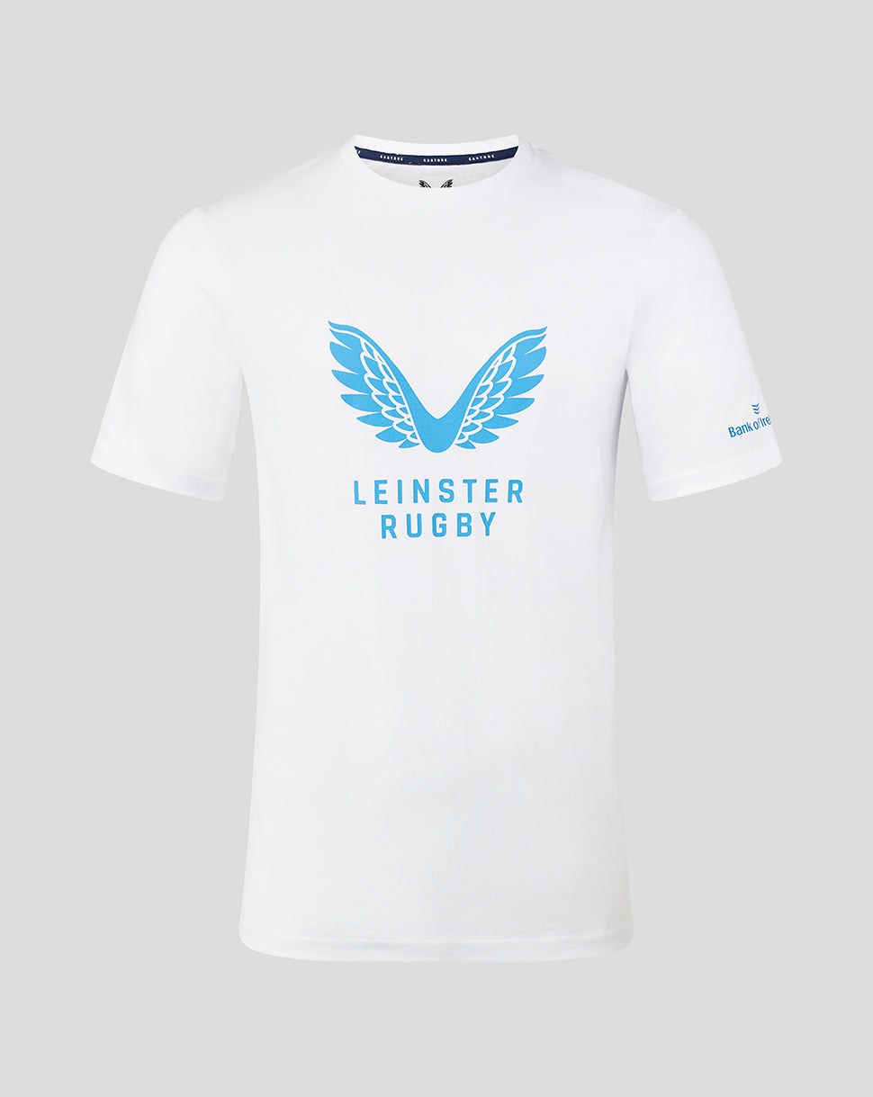 CASTORE LEINSTER COTTON LOGO TEE - BRILLIANT WHITE