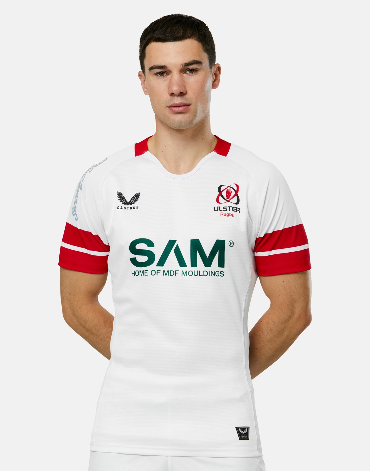 CASTORE ULSTER PRO HOME JERSEY 2025 - WHITE