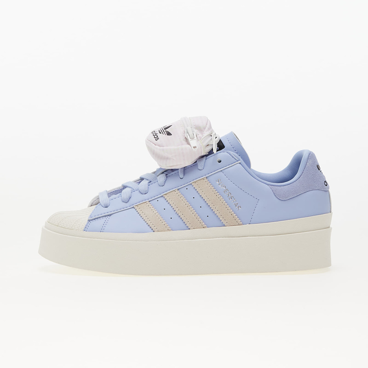 ADIDAS ORIGINALS SUPERSTAR BONEGA WOMENS TRAINERS - BLUE DAWN/CLOUD WHITE/SILVER METALLIC
