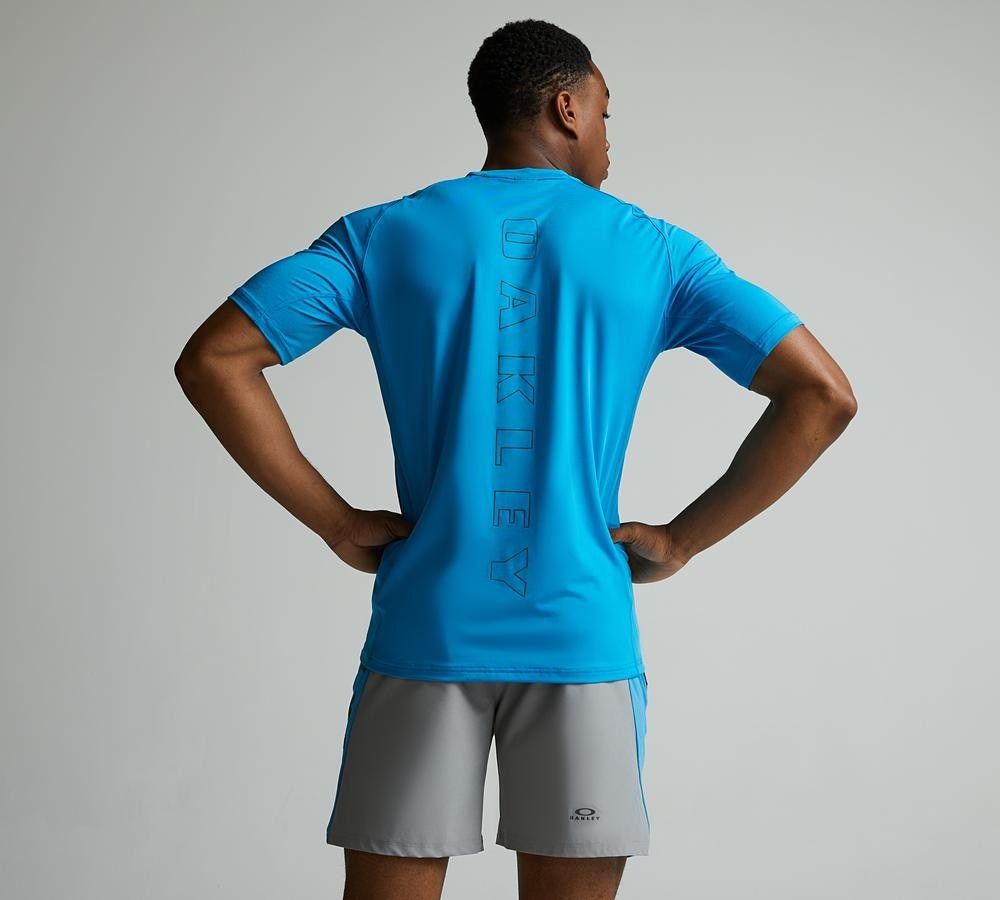 OAKLEY BARK SHORT SLEEVE TEE - SWIMMING BLUE