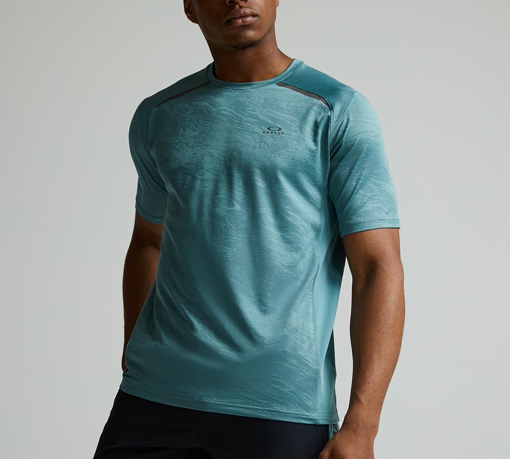 OAKLEY CAMO JACQUARD TEE - PACIFIC