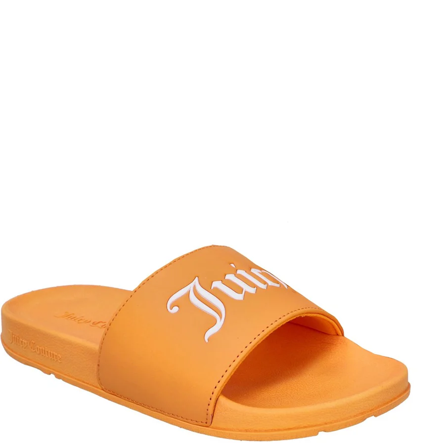 JUICY COUTURE CARMEN COLLEGIATE SLIDE - PAPAYA