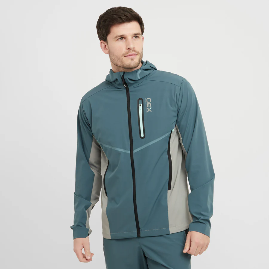 OEX ASPECT TRACKSUIT TOP - SLATE BLUE