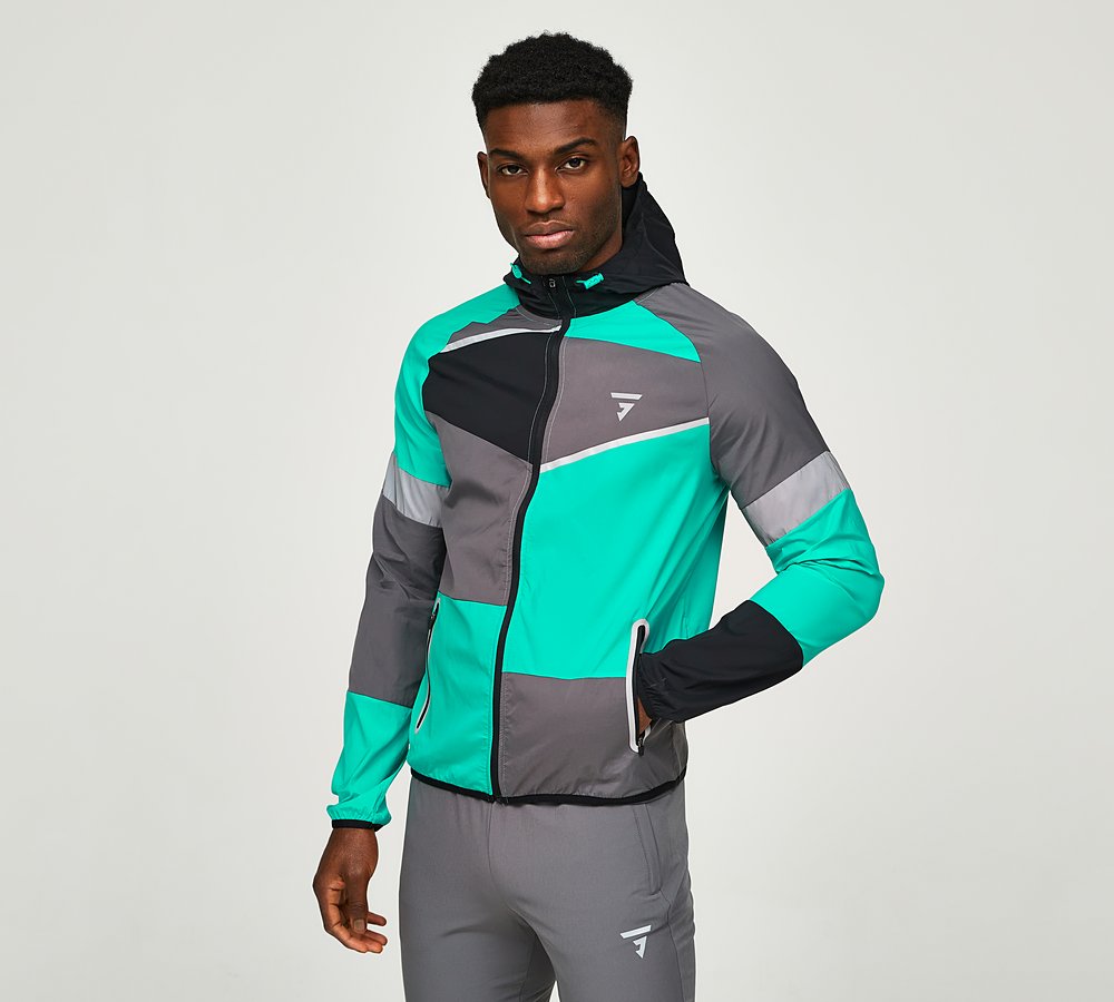 GRIID PANEL JACKET - BLACK / ONYX / MINT
