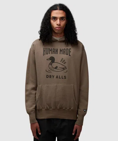 HUMAN MADE TSURIAMI HOODIE - BROWN