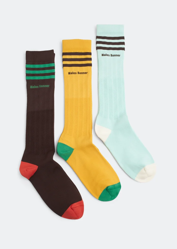 ADIDAS ORIGINALS X WALES BONNER CROCHET SOCKS (Pack of 3) 