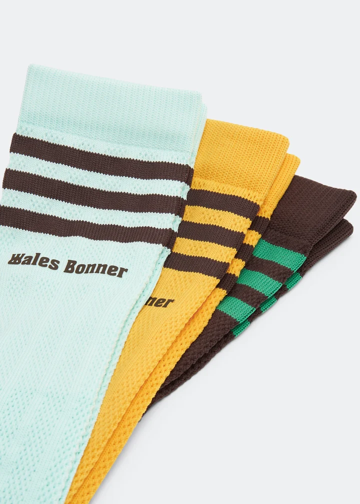 ADIDAS ORIGINALS X WALES BONNER CROCHET SOCKS (Pack of 3) 