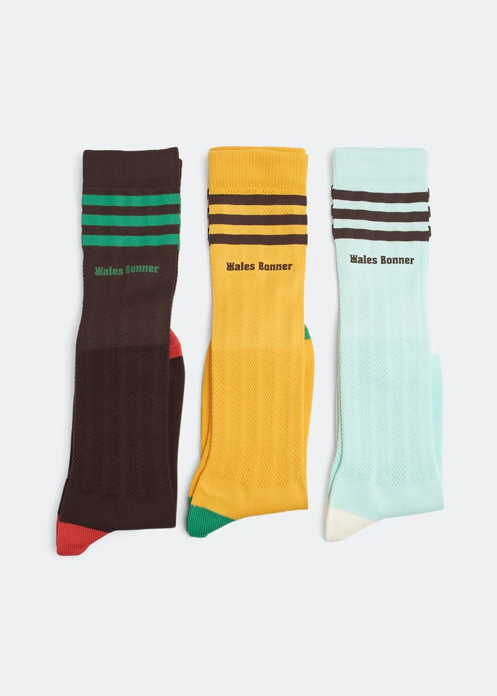 ADIDAS ORIGINALS X WALES BONNER CROCHET SOCKS (Pack of 3) 
