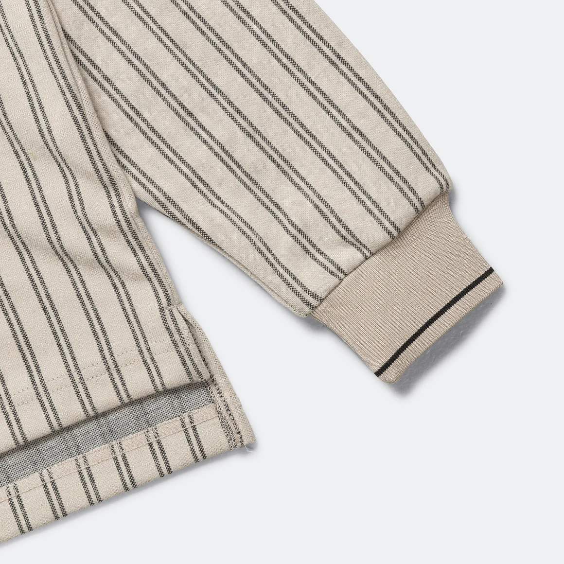 METALWOOD RIBBED LS POLO - TAN