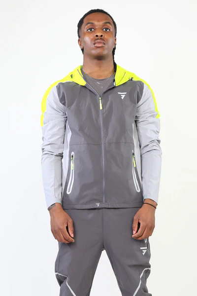 GRIID REFLECT HOOD - DARK GREY / LIGHT GREY/ VOLT