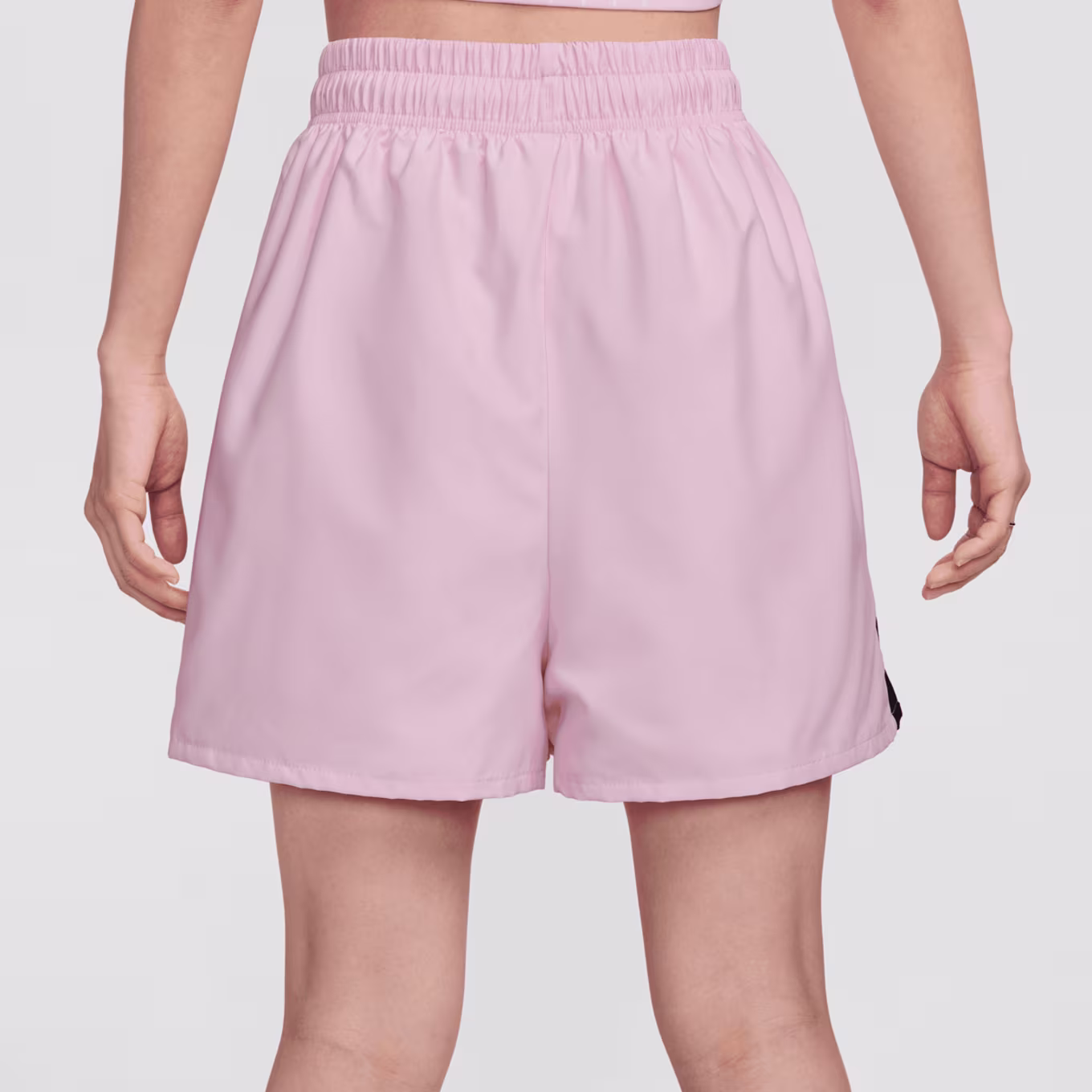 NIKE W NSW WVN SHORT TRND - PINK FOAM/BLACK