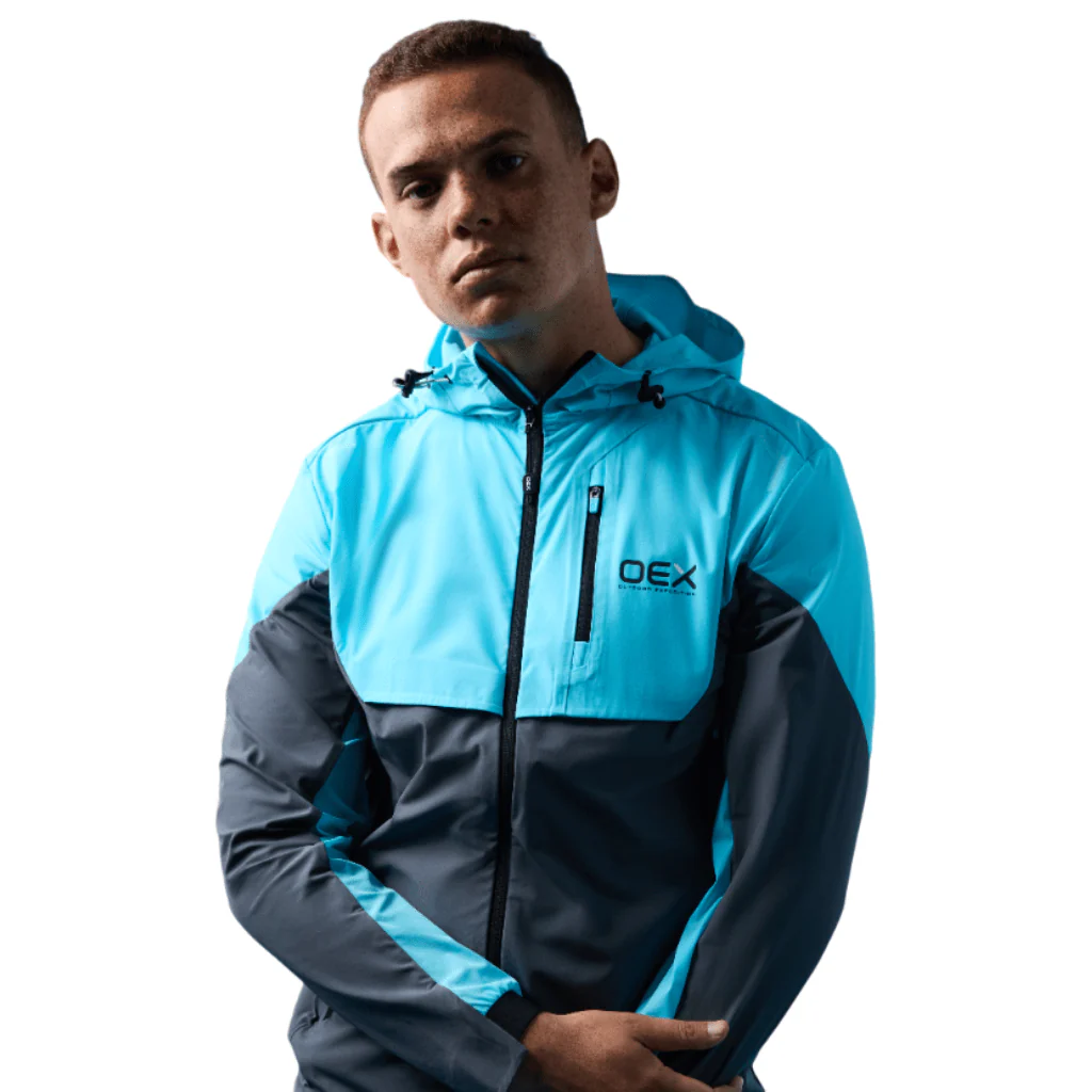 OEX BACHAR TRACKSUIT TOP - AQUA