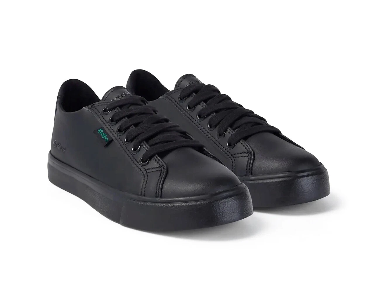 KICKERS INF TOVNI LACER LTH BLACK - BLACK