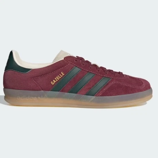 ADIDAS ORIGINALS GAZELLE INDOOR - SHADOW RED/SHADOW GREEN/WONDER WHITE