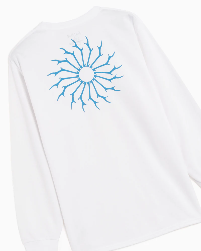 SOUTH2 WEST8 L/S ROUND POCKET TEE - CIRCLE HORN - WHITE