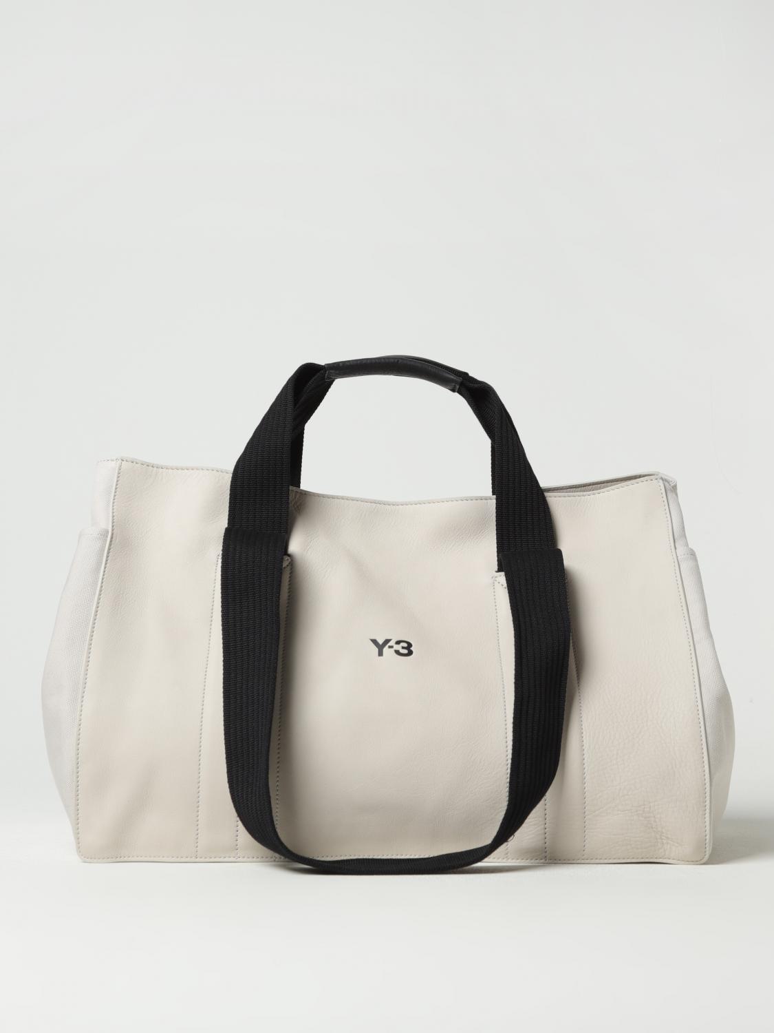 ADIDAS Y-3 LUX LEATHER BAG - TALC